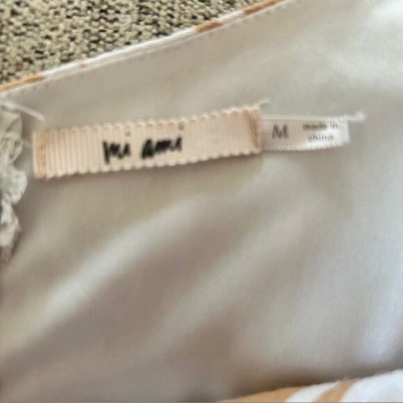 Megan Tie-Front Striped Fully Lined Romper Boho Chic Summer Outfit Size Medium - Picture 7 of 9